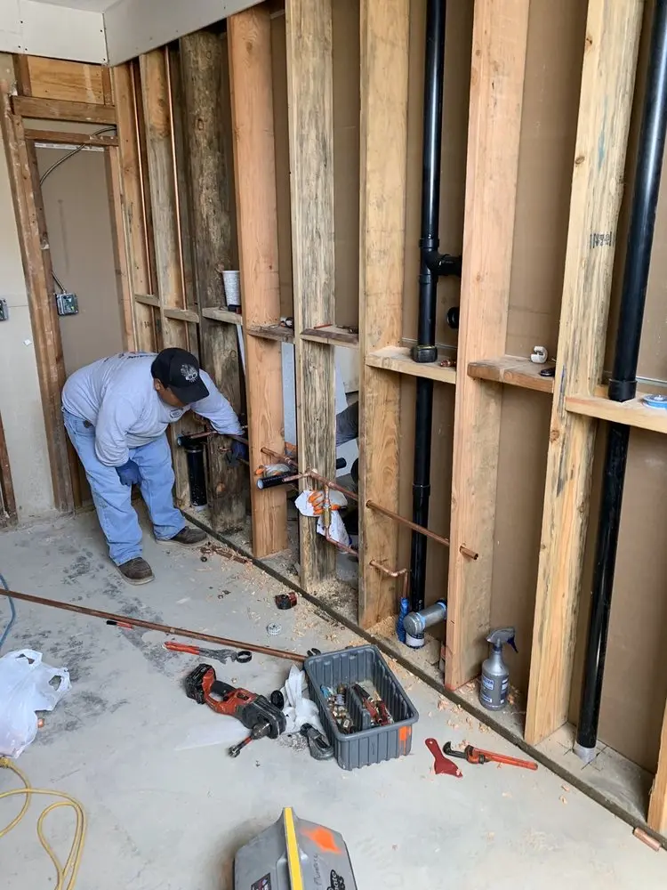 Commercial rough-in plumbing for Trenchless Sewer Repair in Cottonwood